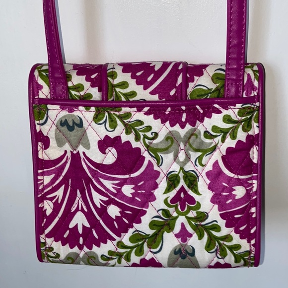 Fossil & Vera Bradley 2 crossbody black canvas and floral print EUC - Picture 6 of 16